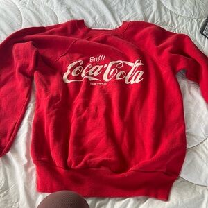Vintage coca cola sweatshirt XS women’s or large youth